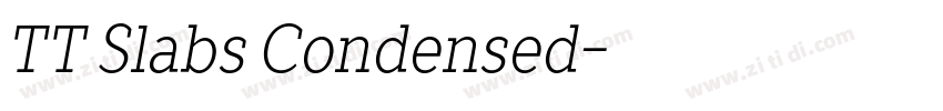 TT Slabs Condensed字体转换